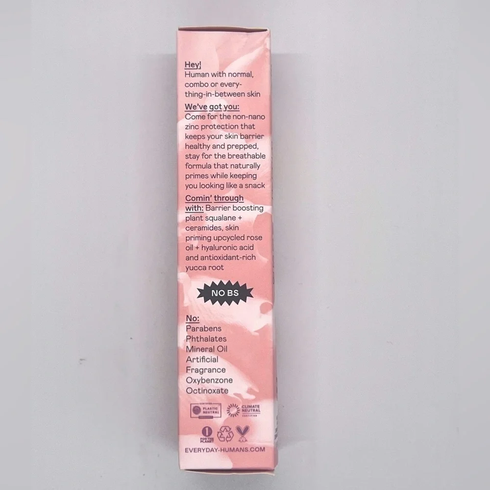 𝅺EVERYDAY Humans Rose SPF35 Mineral Sunscreen Tinted Moisturizer 1.7 oz